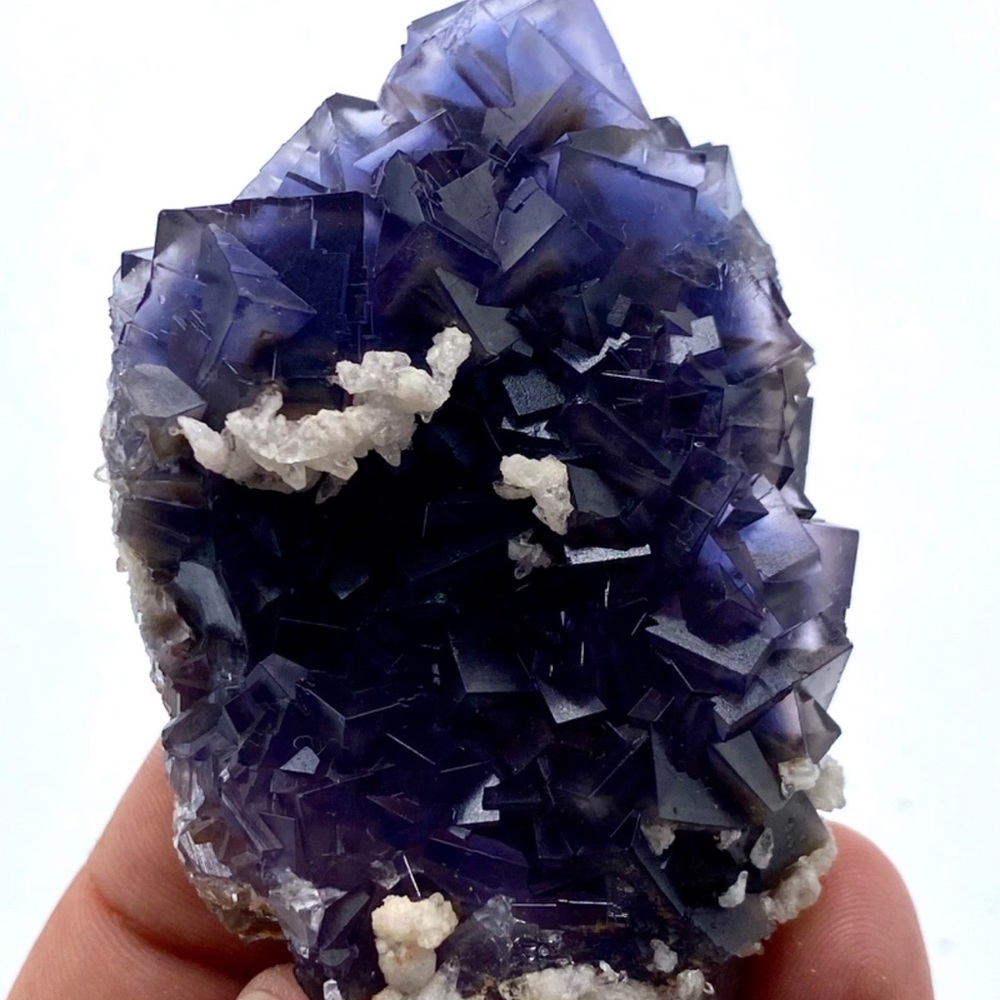 650 Carat Natural Cubic Fluorite With Calcite Specimen From Pakistan